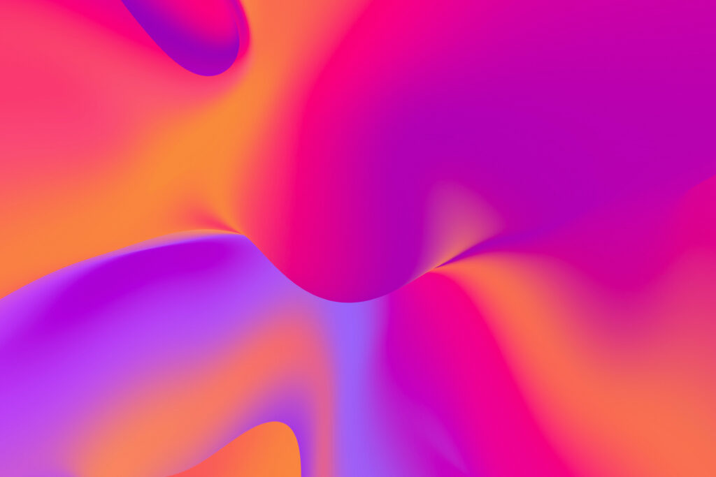An image supporting gradients as a top web design trends in 2023. 